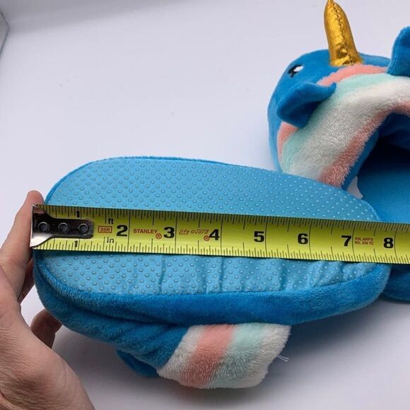 Unicorn Plush Slippers Girls - Picture 4 of 4